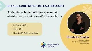 Miniature : Un demi-siècle de politiques de santé : trajectoires d’évolution de la première ligne au Québec