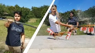 Miniature : ON A TOUT TRANCHER AVEC LE KATANA🍉🤯 ( Ninja fruit )