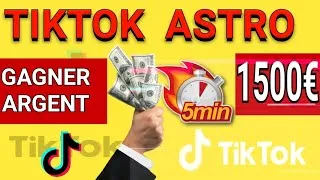 Miniature : ASTRO TIKTOK GAGNER 1500€ EN 5MIN !!!! 28/06/2020  tiktok argent