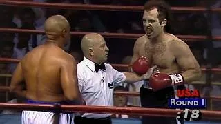 Miniature : Quand George Foreman a relevé le défi d’un dangereux prétendant… Le final a stupéfié !