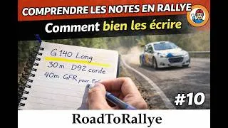 Miniature : Comment écrire des notes de rallye efficaces | Road to Rallye #10