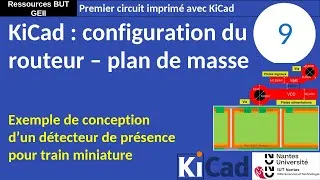 Miniature : Premier PCB avec KiCad 8. 9 : Configuration du routeur et plan d'alimentation