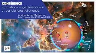 Miniature : Conférence: Formation du système solaire et des planètes telluriques - 27 fev 2026 Jalle Astronomie