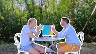 Miniature : Nature peinture avec Julien Bazus Maire de Saint Paul les Dax.