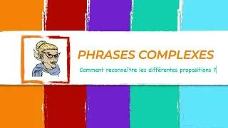 Miniature : Phrases complexes Comment reconnaître les différentes propositions ?