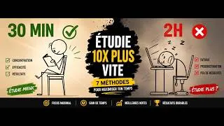 Miniature : Comment Apprendre 10x Plus Vite que 90% des Étudiants (7 MÉTHODES Scientifiques)