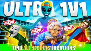 Miniature : ULTRA 1V1 ALL GUNS & RED CARS FREEBUILD MAP FORTNITE CREATIVE - FIND ALL SECRETS LOCATIONS (PART 7)