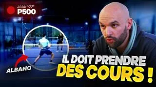 Miniature : On ANALYSE @AlbanoPadel sur un P500 ! (Coaching Vidéo #2)