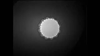 Miniature : Ultrafast X-ray imaging at ID19 captures cylindrical implosions with sinusoidal perturbations.