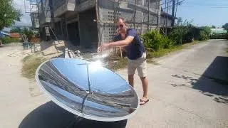 Miniature : Pyrolise solaire avec parabole solaire pyrolise lowtech