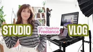 Miniature : Une semaine intense de shootings en tant que DA graphiste freelance 🌞 STUDIO VLOG