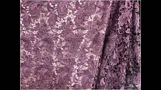 Miniature : Dentelle Guipure Festonnée 135 cm violet pâle/parme). - Qualité - Premiumparis.www.syagemercerie.fr