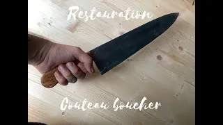 Miniature : Restauration d’un couteau de boucher