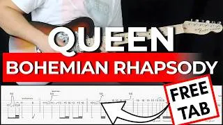 Miniature : QUEEN – Bohemian Rhapsody (Solo) | Guitar Cover Tutorial + FREE TAB (PDF)