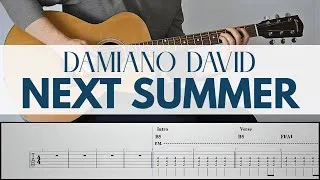 Miniature : DAMIANO DAVID – Next Summer | Guitar Cover Tutorial + FREE TAB (PDF)