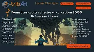Miniature : e tribArt  Formations courtes - Conception de visuels 2D/3D avec les techniques innovantes