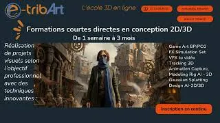Miniature : e tribArt  Formations courtes - Conception de visuels 2D/3D avec les techniques innovantes