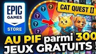 Miniature : La ROULETTE EPIC GAMES : Je joue AU PIF ! 🎲 (On découvre Cat Quest II)