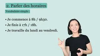 Miniature : Parler des horaires en français - Comment donner des heures en français intermédiaire