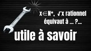 Miniature : Rationalité racine carrée d'un entier naturel cpge