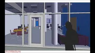 Miniature : Présentation d'un Bureau d’Information Jeunesse complètement modélisé en 3D avec le logiciel Revit.