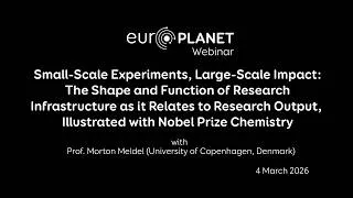 Miniature : Europlanet Webinar: The Shape and Function of Research Infrastructure - Related to Research Output