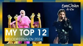 Miniature : MY TOP 12 OF MELODIFESTIVALEN 2024 | Eurovision & Cie