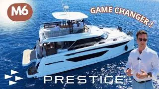 Miniature : Game changer avec le nouveau M6 moteur yacht catamaran Prestige Yachts : Visite et essai 