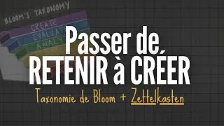 Miniature : Zettelkasten + Taxonomie de Bloom : De la Mémoire à la Création
