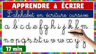 Miniature : Apprendre à écrire || Ecrire toutes les lettres de l'alphabet en écriture cursive !! 🖋️