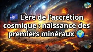 Miniature : 🌌 L’ère de l’accrétion cosmique : naissance des premiers minéraux 🪨✨