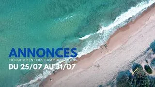 Miniature : Annonces du Samedi 25 Juillet 2026