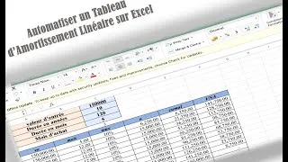 Miniature : Automatiser un Tableau d’Amortissement Linéaire sur Excel 📊 (Tutoriel Simple et Rapide)