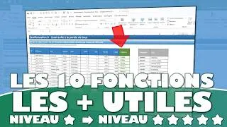 Miniature : De zéro à expert Excel en 2026 : les 10 fonctions indispensables classées par niveau de difficulté