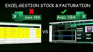 Miniature : EXCEL avec VBA vs EXCEL sans VBA: C'est quoi la difference? Cas d'un gestionnaire de stock.