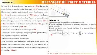 Miniature : Exercice 12 : Mécanique du point (Dynamique)