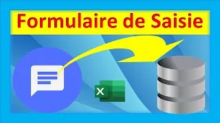 Miniature : Créer un Formulaire de saisie de données automatisé dans Excel 🈸 ✅