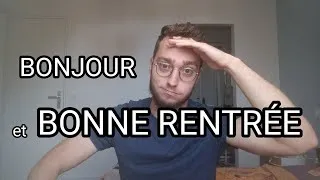 Miniature : BONJOUR ET BONNE RENTRÉE