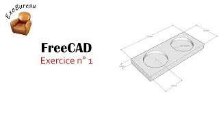 Miniature : Première modélisation très simple avec FreeCAD.