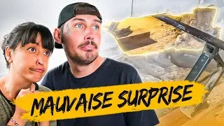 Miniature : Problème d'HUMIDITÉ : On doit refaire le mur. | Construction toilettes sèches 1/3 - SDC #38