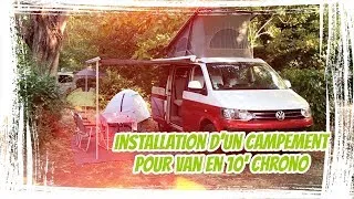 Miniature : Installation d’un campement pour van en 10 minutes chrono !