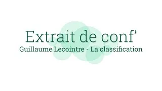 Miniature : Guillaume Lecointre - La classification