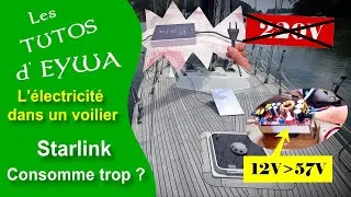 Miniature : Starlink Standard Gen 3 en 12V sur voilier : conso réelle & économies d’énergie