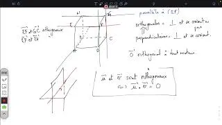 Miniature : Orthogonalité et produit scalaire [Terminale spécialité] [Géométrie]