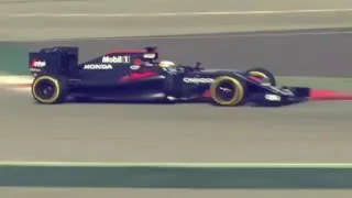 Miniature : F1 2016 Essais Barcelone J2 McLaren Honda / Mercedes