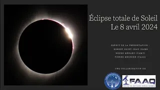 Miniature : Formation sur l'éclipse 2024 produite grâce à une collaboration SAMO-FAAQ