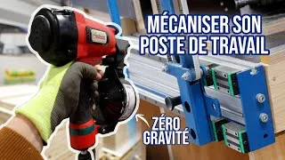 Miniature : Fabriquer un outil pour travailler plus vite ! Je mécanise un poste de travail pour le bois