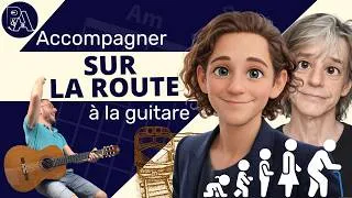 Miniature : Sur la route (Raphaël) : rythmique simple et accords pour accompagnement guitare