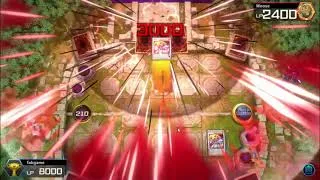 Miniature : les combats des samouraï de feu sur yugioh master duel(deck shiranui F2P)