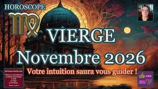 Miniature : ♍VIERGE HOROSCOPE NOVEMBRE 2026♍ Votre intuition saura vous guider !